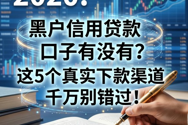 黑户信用贷款口子有没有?这5个真实下款渠道千万别错过!