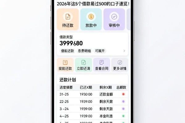21岁贷款容易通过的平台最新盘点！2026年这5个借款易过500的口子速览