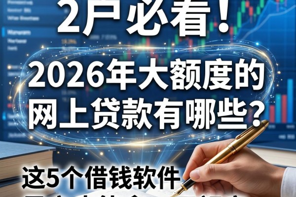 黑户必看!2026年大额度的网上贷款有哪些?这5个借钱软件黑户也能拿一万额度
