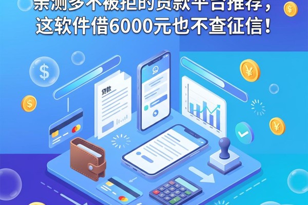 黑户必看！亲测多次不被拒的贷款平台推荐，这软件借6000元也不查征信