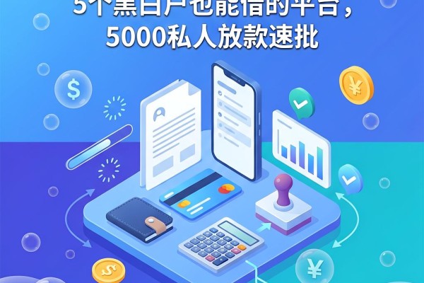 黑白户好下款的网贷口子盘点:5个黑白户也能借的平台,5000私人放款速批