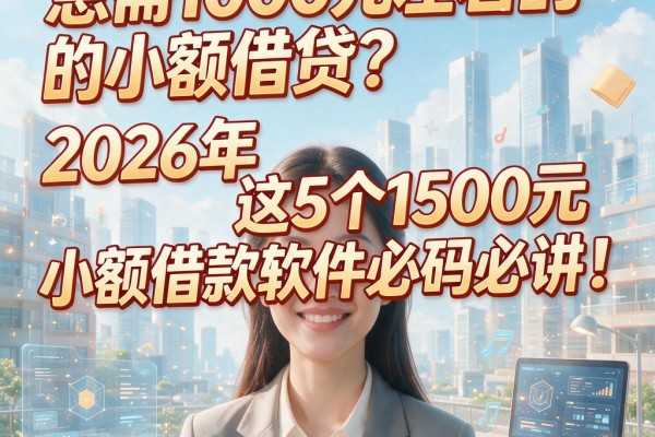 急需1000元左右的小额借贷？2026年这5个1500元小额借款软件必码必讲！