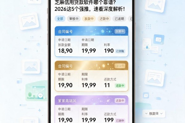 芝麻信用贷款软件哪个靠谱?2026这5个强推,速看深度解析!