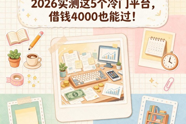 征信花了网贷秒拒急用钱？2026实测这5个冷门平台，借钱4000也能过！