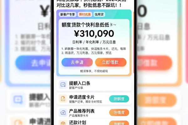网络贷款哪个快利息低?2024实测对比这几家,秒批低息不踩坑!
