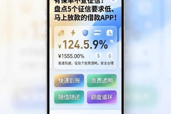 有保单不查征信!盘点5个征信要求低、马上放款的借款APP