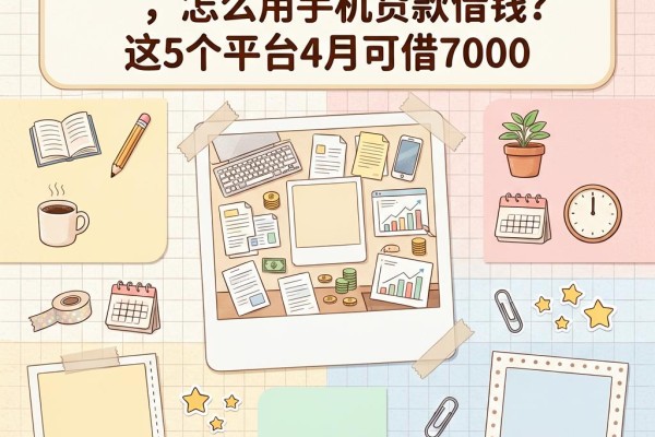 征信黑了、征信不好、征信烂,怎么用手机贷款借钱?这5个平台4月可借7000