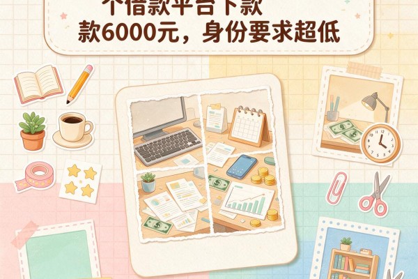 无视人脸认证！2024这5个借款平台下款6000元，身份要求超低