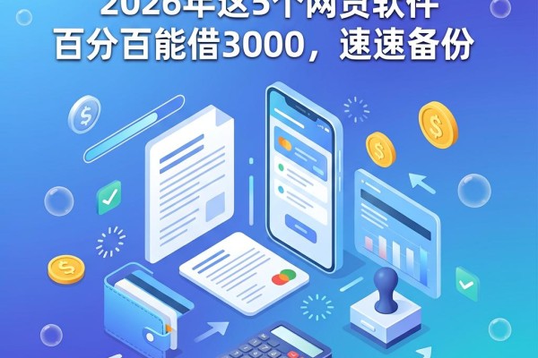 黑户必看!2026年这5个网贷软件百分百能借3000,速速备份