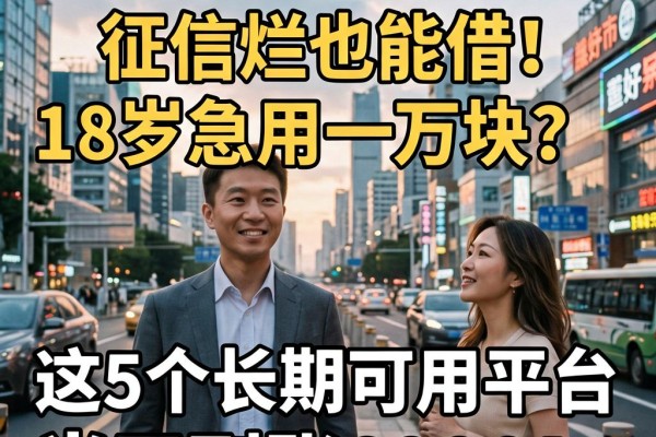 征信黑、征信不好、征信烂也能借!18岁急用一万块?这5个长期可用平台当天到账6000!