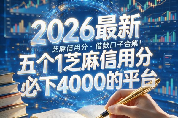 芝麻信用分借款口子合集!2026最新五个1芝麻信用分必下4000的平台