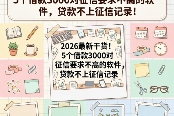 2026最新干货!5个借款3000对征信要求不高的软件,贷款不上征信记录