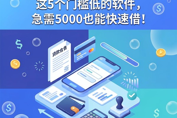 急用钱私人借款怎么贷款?这5个门槛低的软件,急需5000也能快速借