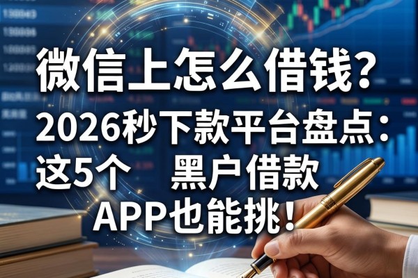 微信上怎么借钱？2026秒下款平台盘点：这5个黑户借款APP也能挑！