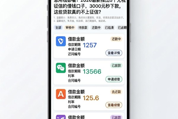 急用钱必看!2026最新推出5个无视征信的借钱口子,3000元秒下款,这些贷款真的不上征信?