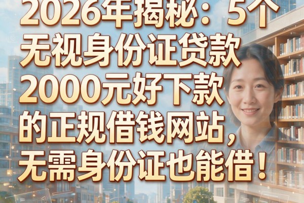 2026年揭秘:5个无视身份证贷款2000元好下款的正规借钱网站,无需身份证也能借!