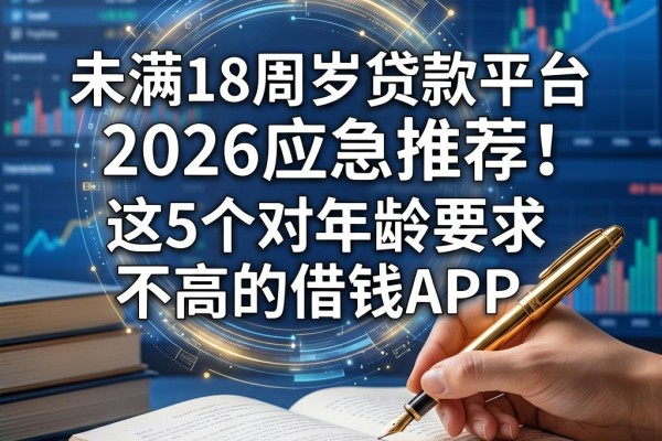 未满18周岁贷款平台2026应急推荐!这5个对年龄要求不高的借钱APP,轻松借3000太实用了