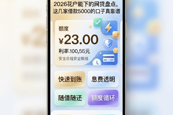 2026花户能下的网贷盘点，这几家借款5000的口子真靠谱