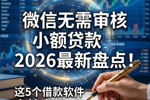 微信无需审核的小额贷款2026最新盘点!这5个借款软件审核宽松、到账快