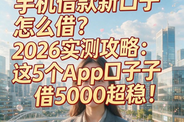 手机借款新口子怎么借?2026实测攻略:这5个App口子借5000超稳!