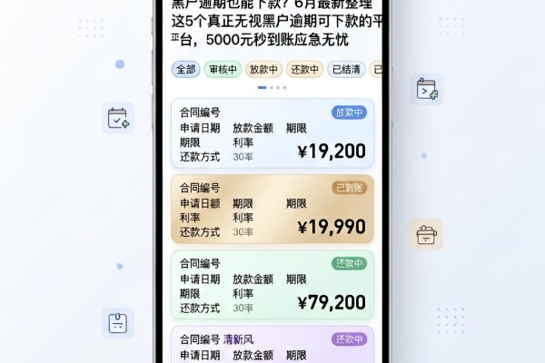 黑户逾期也能下款？6月最新整理这5个真正无视黑户逾期可下款的平台，5000元秒到账应急无忧