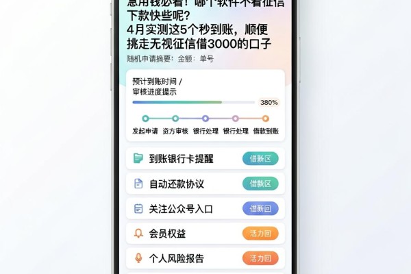 急用钱必看!哪个软件不看征信下款快些呢?4月实测这5个秒到账,顺便挑走无视征信借3000的口子