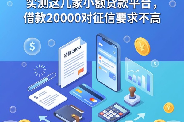 急求贷款必看!实测这几家小额贷款平台,借款20000对征信要求不高