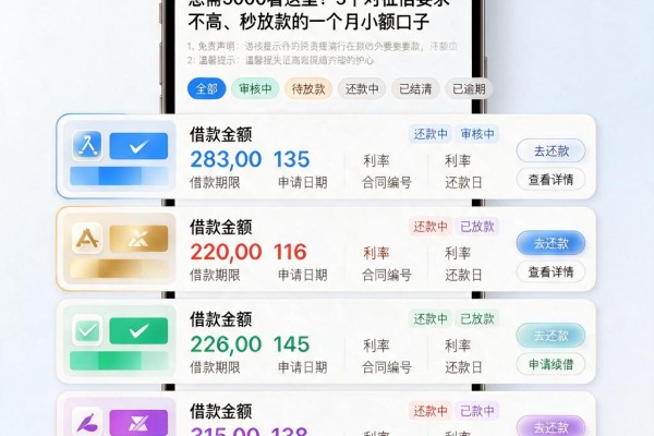 急需5000看这里！5个对征信要求不高、秒放款的一个月小额口子