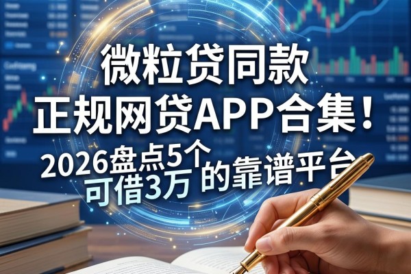 微粒贷同款正规网贷APP合集!2026盘点5个可借3万的靠谱平台