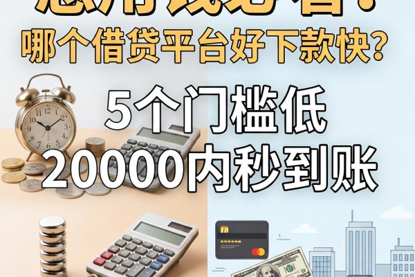 急用钱必看!哪个借贷平台好下款快?这5个门槛低、20000内秒到账的口子真实体验解析