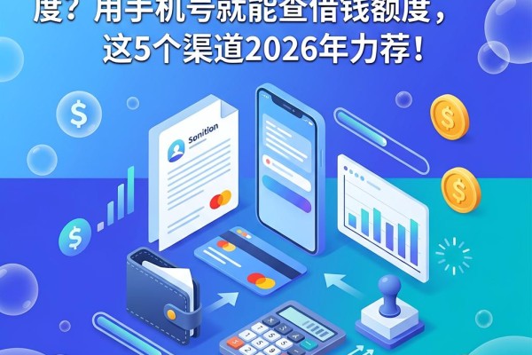 征信黑、征信烂、征信不好也能测额度?用手机号就能查借钱额度,这5个渠道2026年力荐!