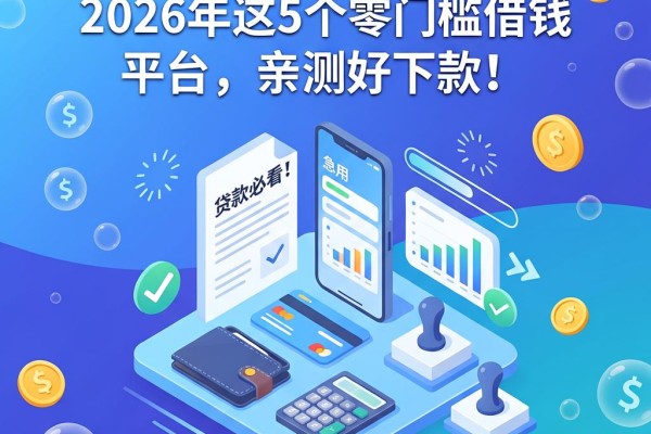 急用钱必看！2026年这5个零门槛借钱平台，亲测好下款！