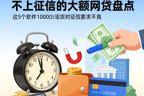 2026黑户必看!不上征信的大额网贷盘点,这5个软件10000元借款对征信要求不高