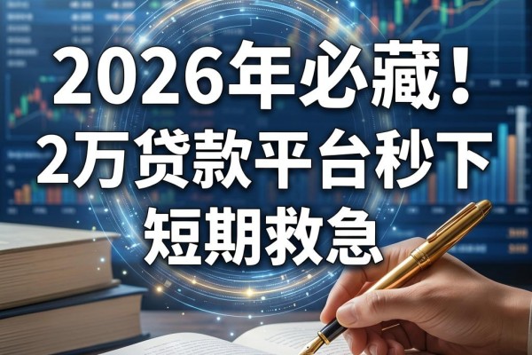 2026年必藏!2万贷款平台秒下的短期救急,附5个1000借款秒下的口子