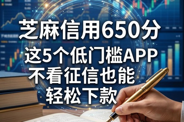 芝麻信用650分贷款额度大盘点:这5个低门槛APP不看征信也能轻松下款