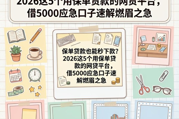 保单贷款也能秒下款?2026这5个用保单贷款的网贷平台,借5000应急口子速解燃眉之急