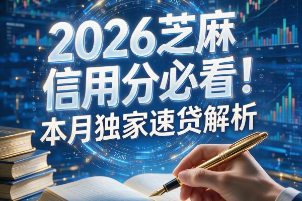2026芝麻信用分必看！本月独家速贷解析，附5个低门槛快速小额贷款