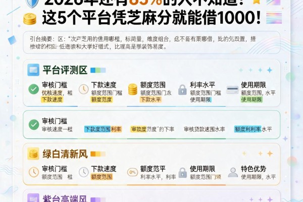 芝麻信用贷款渠道有哪些?2026年还有85%的人不知道!这5个平台凭芝麻分就能借1000