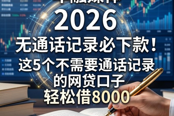 2026无视通话记录必下款!这5个不需要通话记录的网贷口子,轻松借8000