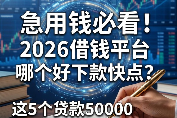 急用钱必看!2026借钱平台哪个好下款快点?这5个贷款50000软件速度超乎想象