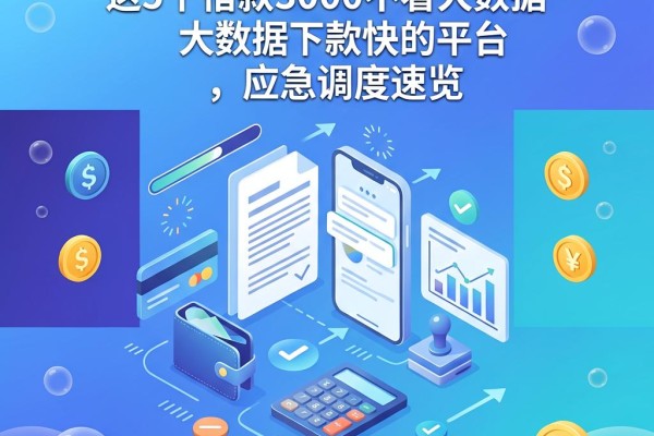 着急用钱必看!这5个借款3000不看大数据下款快的平台,应急调度速览