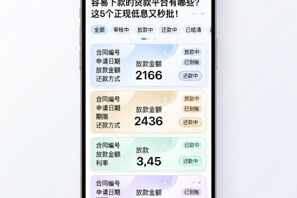 容易下款的贷款平台有哪些?这5个正规低息又秒批!