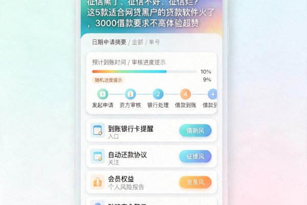 征信黑了、征信不好、征信烂?这5款适合网贷黑户的贷款软件火了,3000借款要求不高体验超赞