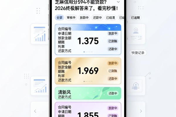 芝麻信用分594不能贷款?2026终极解答来了,看完秒懂!