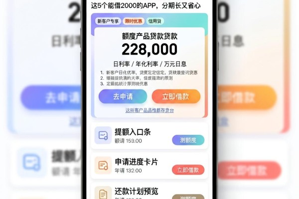 可以分期48个月的贷款平台盘点！这5个能借2000的APP，分期长又省心