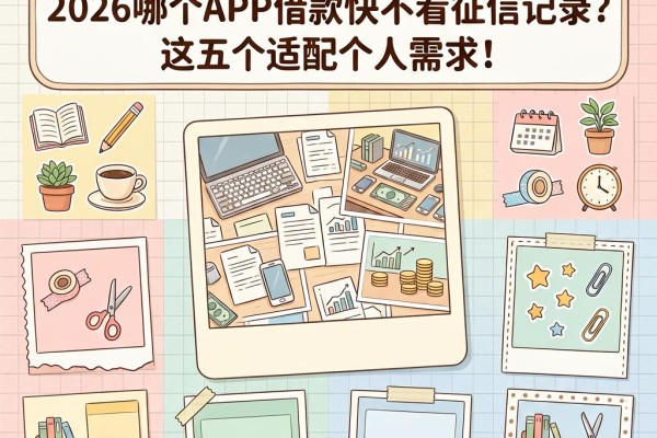 无视征信秒下6000!2026哪个APP借款快不看征信记录?这五个适配个人需求