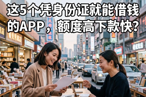 20岁急用钱必看!这5个凭身份证就能借钱的APP,额度高下款快