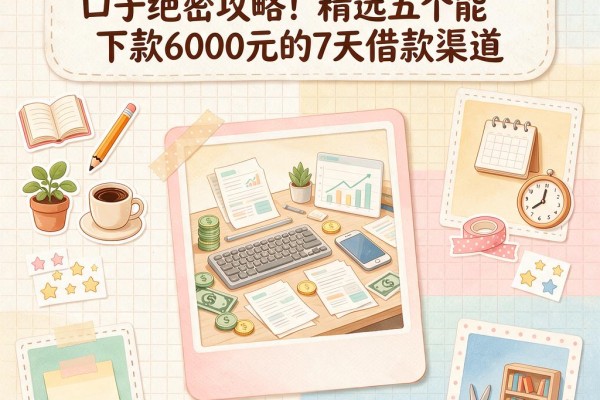 2026年最新7天高炮贷款的口子绝密攻略！精选五个能下款6000元的7天借款渠道