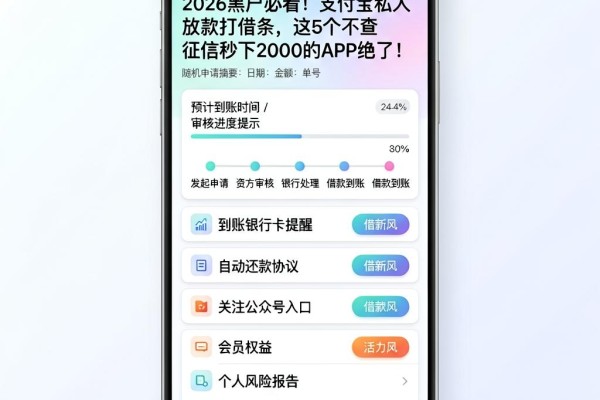 2026黑户必看！支付宝私人放款打借条，这5个不查征信秒下2000的APP绝了