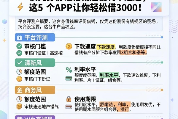 黑户必看!2026年QQ上仅凭身份证借钱超低利率通道,这5个APP让你轻松借3000